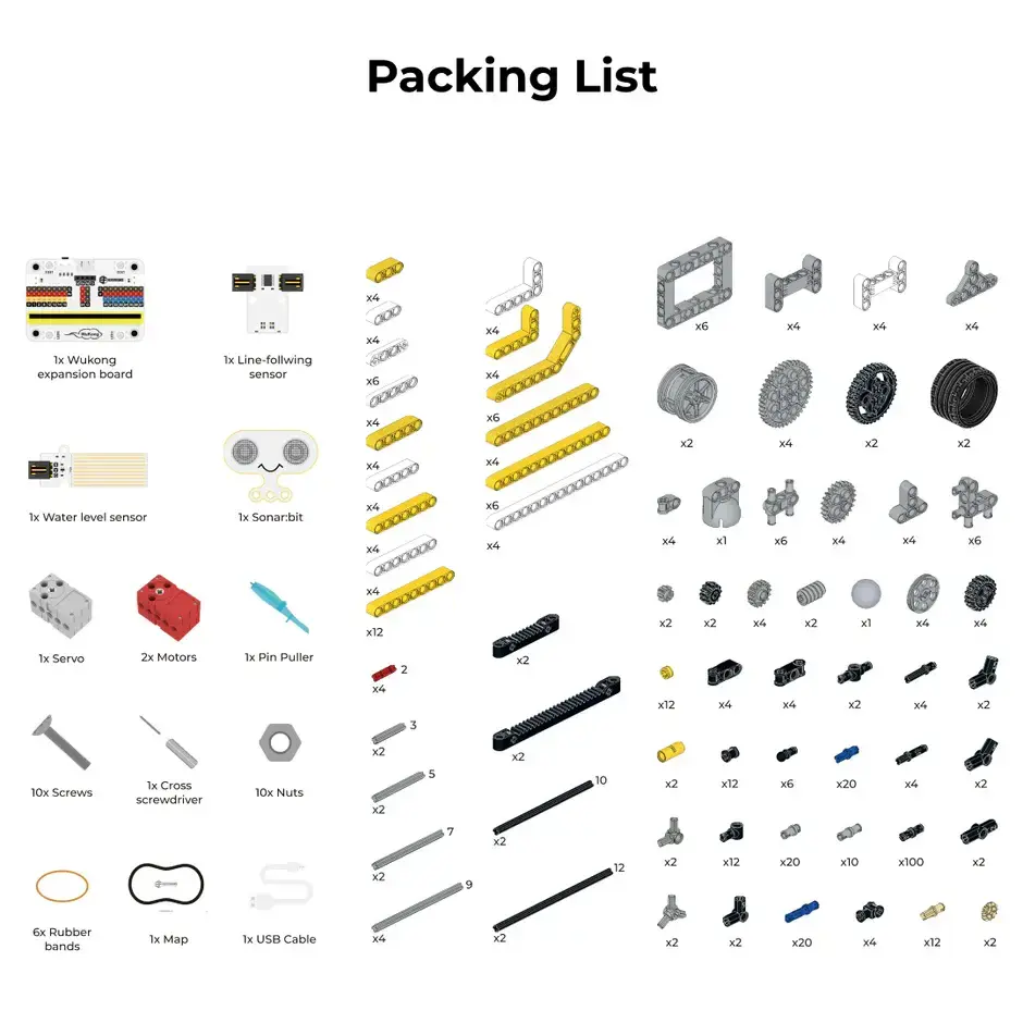ELECFREAKS micro:bit 32 in 1 Wonder Building Kit ( ohne micro:bit board ) – Ansicht 3