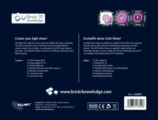 ALLNET Brick'R'knowledge RGB Color Light Set – Ansicht 5