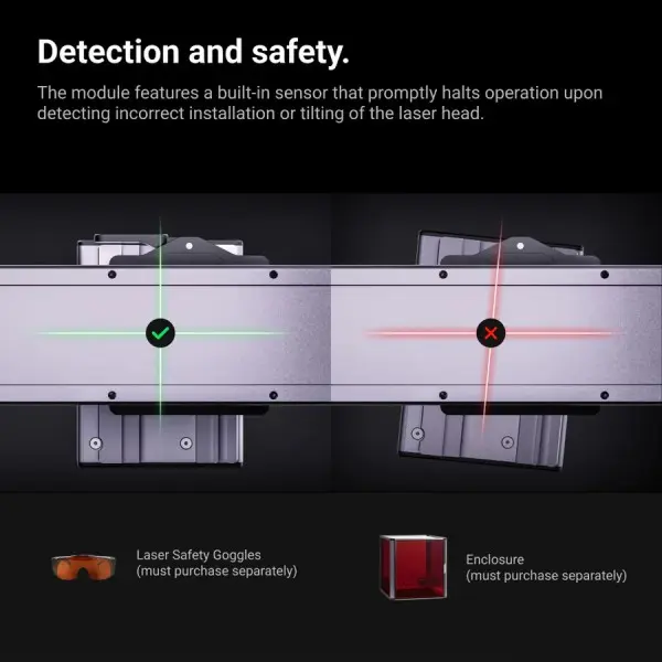 Snapmaker 1064nm Infrarot Laser Modul für Snapmaker 2.0 und Artisan – Ansicht 3