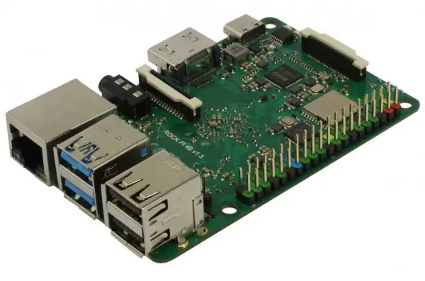 Rock Pi 4 Model A 2GB V1.4 (ohne WLAN/Bluetooth/PoE – Ansicht 3