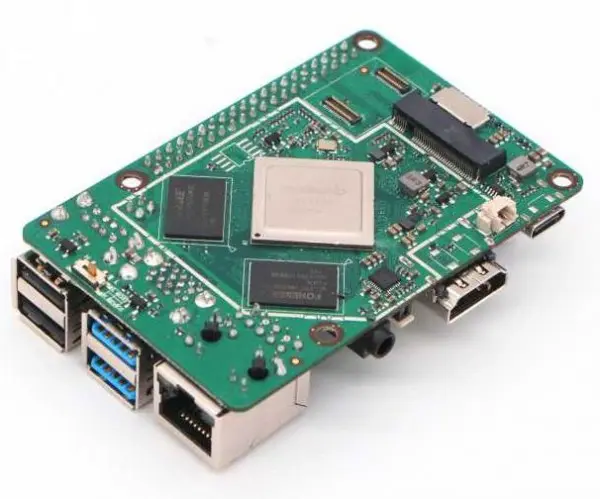 Rock Pi 4 Model B 2GB (mit Dualband 2,4/5GHz WLAN/Bluetooth 5.0) mit UFL Anschluss – Ansicht 2