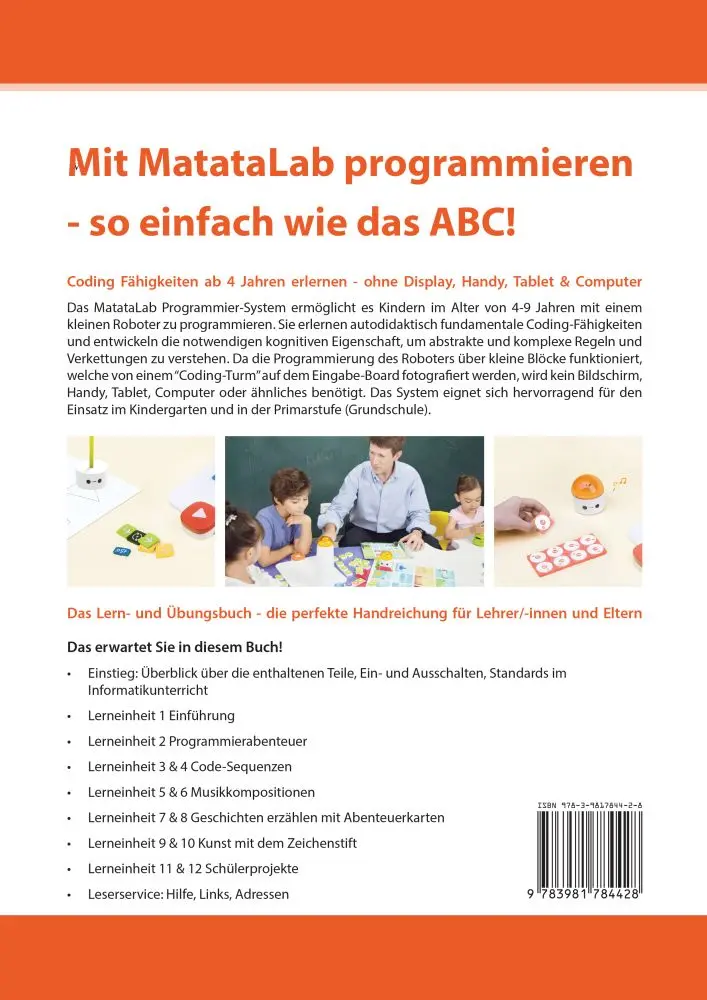MatataLab Curriculum Buch "Spielend programmieren lernen mit MatataLab" Handreichung für Lehrkräfte und Eltern – Ansicht 2