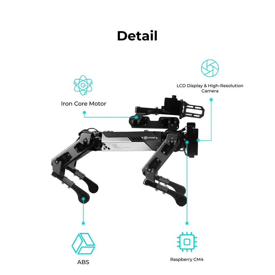 ELECFREAKS CM4 XGO-Lite Robot Dog Kit For Raspberry Pi – Ansicht 5