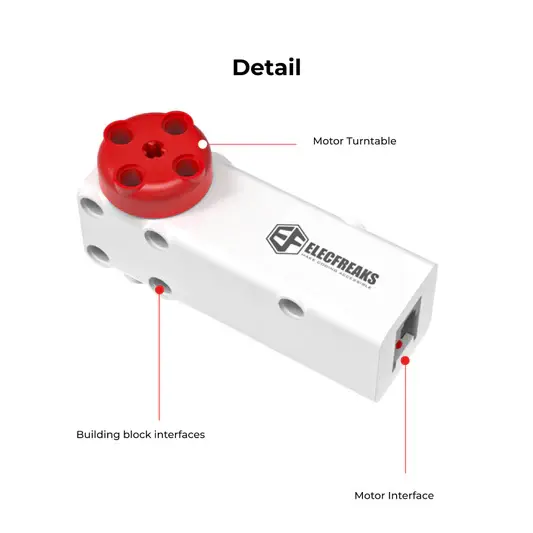 ELECFREAKS PlanetX Smart Brick Motor – Ansicht 4