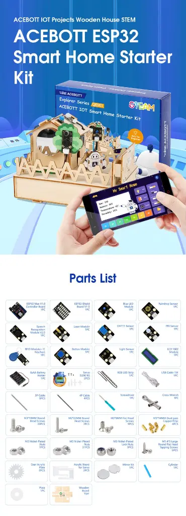 ACEBOTT Easy-Plug ESP32 Smart Home Starter Kit – Ansicht 2