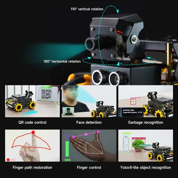 Yahboom Raspbot V2 AI Large Model Robot Car for Raspberry Pi 5 4G – Ansicht 8