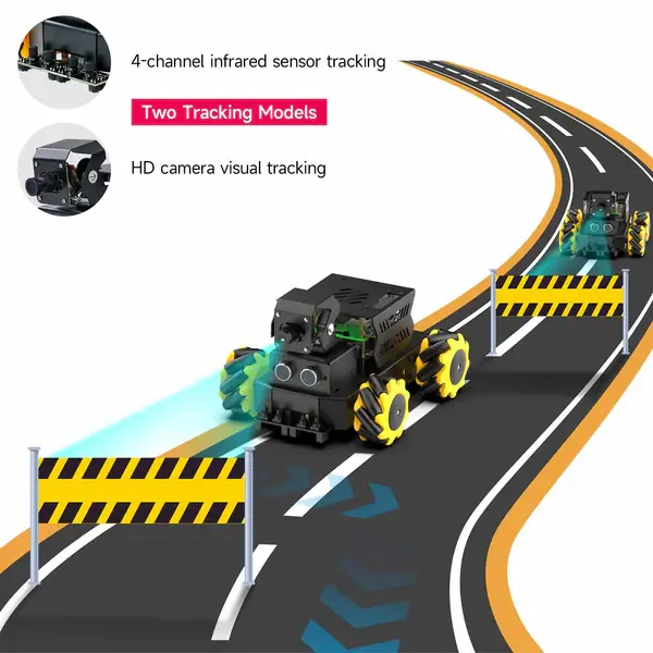 Yahboom Raspbot V2 AI Large Model Robot Car for Raspberry Pi 5 4G – Ansicht 12