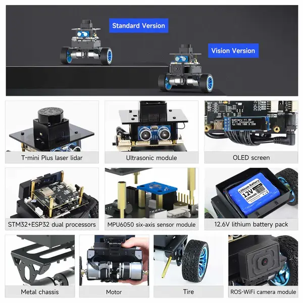 Yahboom MicroROS Self-balancing Robot Car (Standard version) – Ansicht 4