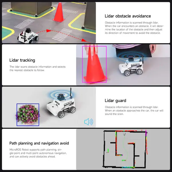 Yahboom ESP32 Micro ROS Robot Car (Standard Version) – Ansicht 6