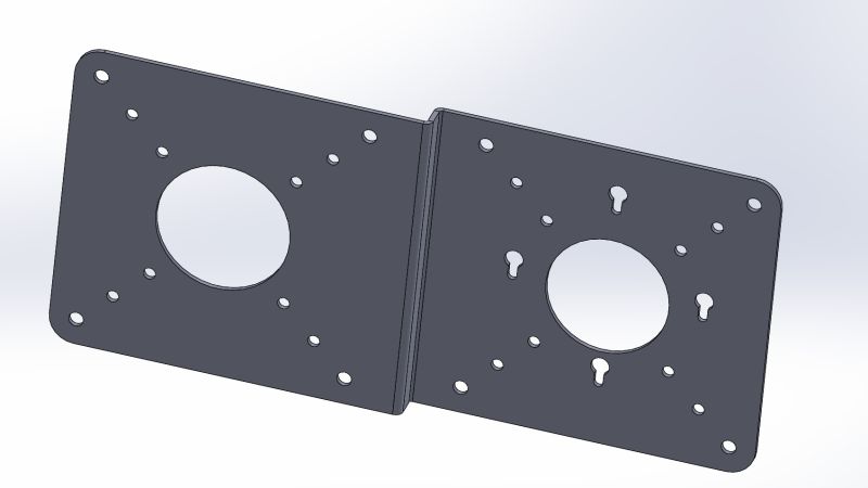 VESA Adapterplatte Mini-PC an VESA Monitor-Halterung – Ansicht 2