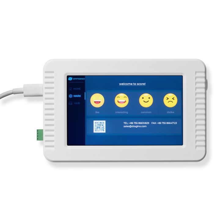 DRAGINO · Sensor · LoRa · HMI Touchscreen · LTS5-EU868 – Ansicht 3