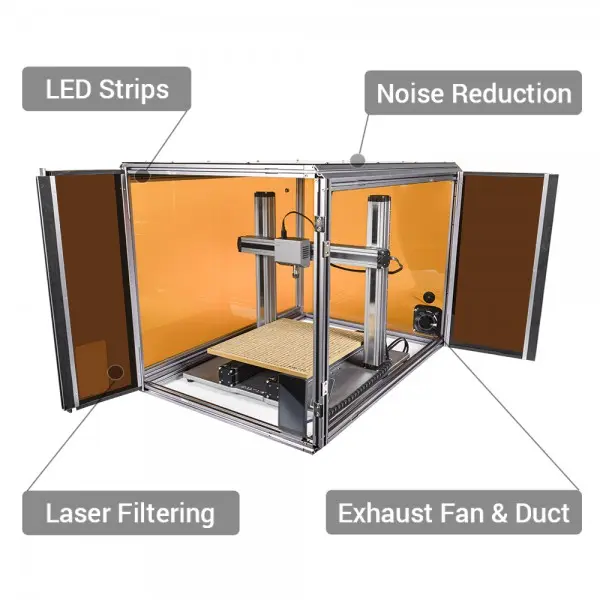 Snapmaker 2.0 A350T 3-in-1 3D Drucker + Laser + CNC Fräse + Gehäuse EU Version – Ansicht 2