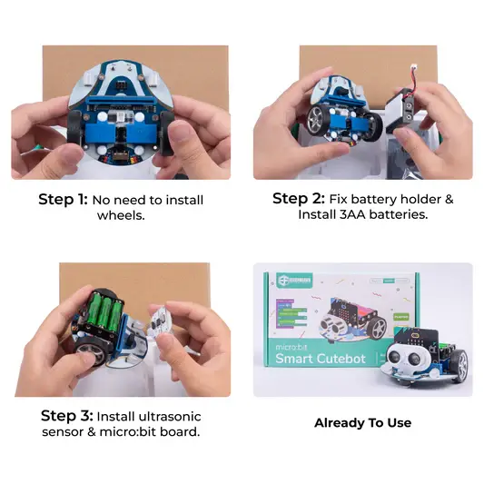 ELECFREAKS micro:bit Smart Cutebot Kit (ohne micro:bit Board) – Ansicht 3
