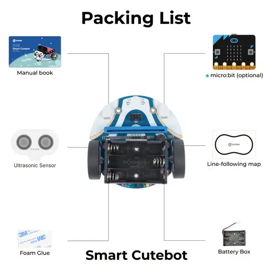 ELECFREAKS micro:bit Smart Cutebot Kit (ohne micro:bit Board) – Ansicht 7
