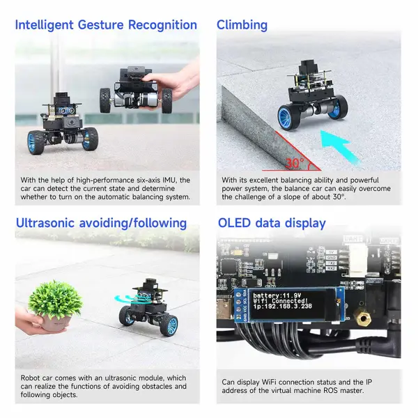 Yahboom MicroROS Self-balancing Robot Car (Standard version) – Ansicht 2
