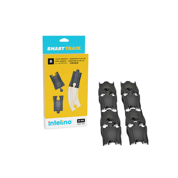 Intelino MINT Eisenbahn "Smart Train" Universaladapter für Holzschienen