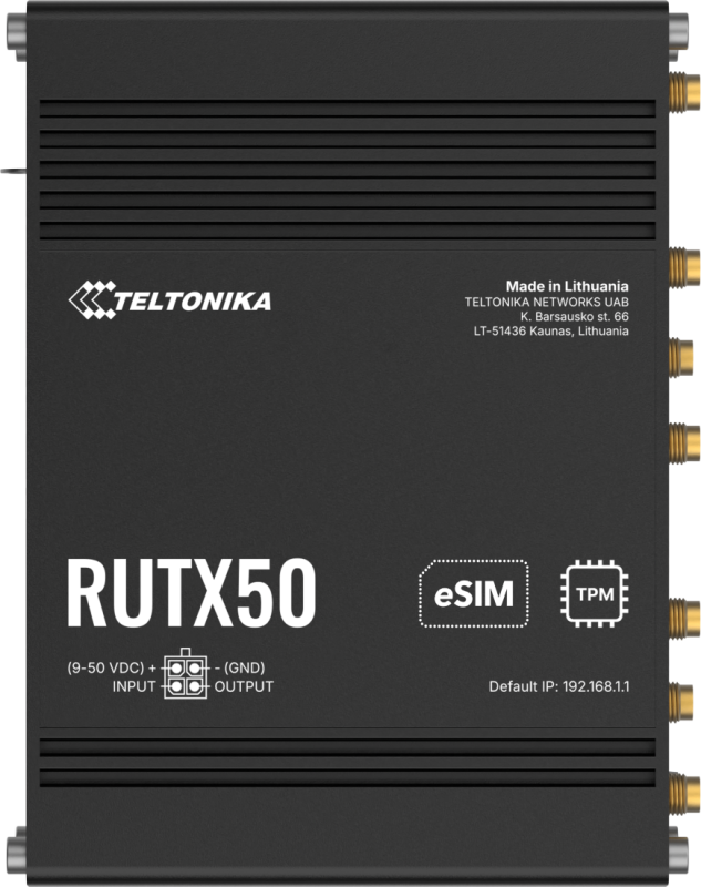 [252563] Teltonika · Router · RUTX50 · 5G Modem Router/WLAN · eSIM