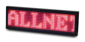 [167016] ALLNET Namensschild elektronisch programmierbar Seriell - Farbe rot